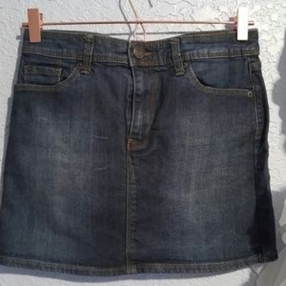 GAP Cotton Spandex A-line, Denim Skirt SZ 4 - Picture 3 of 6